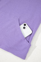 Mariam Short Sleeve Kangaroo Hoodie