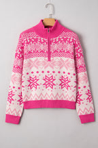 Mila Quarter Zip Collard Sweater