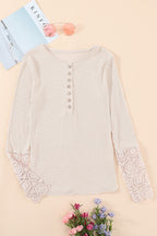 Denver Lace Hem Sleeve Top
