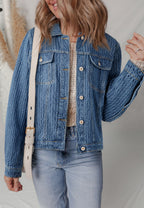 Rosalyn Flap Textured Down Jacket
