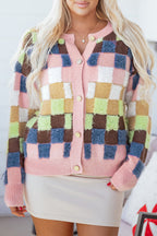Kiara Pattern Front Cardigan Sweater