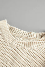 Elizabeth Netted Texture Pullover Sweater