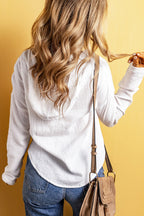 Emilia Lightweight Crinkle Pocketed Hoodie