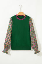 Amari Cuff Puff Sleeve Sweater