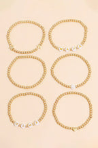 Milana Plated Beaded Bracelet Set