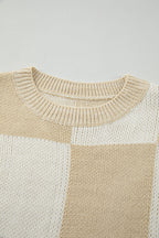 Abigail Print Drop Shoulder Sweater