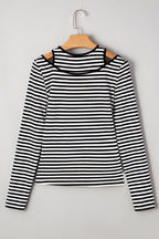 Remi Stripe Double-layer Long Sleeve Top