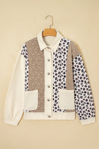 Novaza Quilted Patchwork Front Jacket