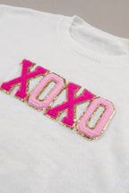 Robin Glitter Print Casual Sweater