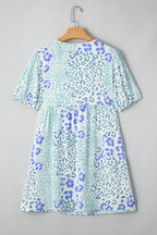 Lacey Puff Sleeve Mini Dress