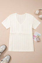 Frankie Raw Seam Henley Tee