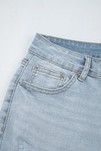Kimberly Length Distressed Skinny Jeans