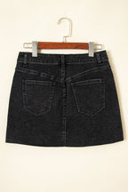 Emilia Raw Hem Mini Skirt