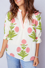 Noelle 3 4 Sleeve Blouse