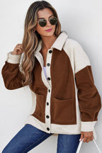 Alia Patchwork Down Fleece Shacket