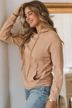 Janelle Knit Kangaroo Hooded Sweatshirt