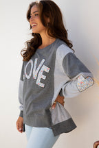 Payton Uneven Hem Chic Sweatshirt