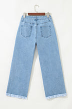 Isabella Cropped Wide Leg Jeans