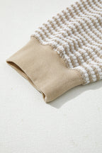 Vanessa Knit Ribbed Trim Long Sleeve PLUS Top