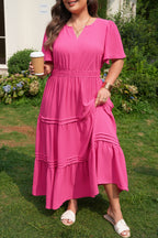 Saige Flare Tiered Maxi PLUS Dress