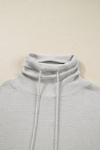 Amber Drawstring Cowl Oversize Top