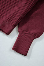 Julietta Mixed Textured Knitted Sweater