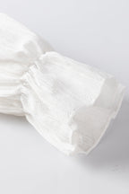 Lanabina Ripple Bubble Sleeve Blouse