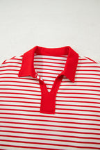 Zaylee Collared Drop Shoulder Pullover