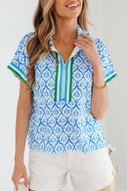 Jade Sleeve Summer Blouse Top