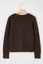 Kassidy Heart Metal Cardigan Sweater