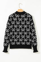 Elizabeth Shoulder Zipped Collar Sweater