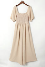 Indie Smocked Wide Leg Jumpsuit