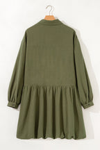 Catherine Ruffle Hem Mini PLUS Dress