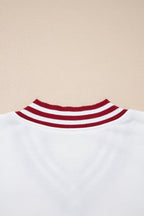 Esme Striped Puff Sleeve Sweatshirt