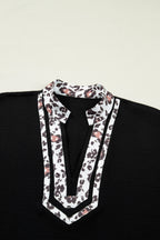 Keziah Sleeve Patchwork Trim Blouse