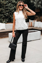 Alaia Pearled Textured Knit Sweater Vest