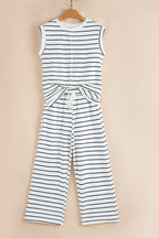 Avery Stripe Casual Wide Leg 2pcs