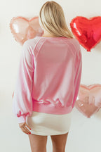 Emery Embroidered Raglan Sleeve Sweatshirt