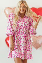 Meadow Leopard Loose Fit Babydoll Dress