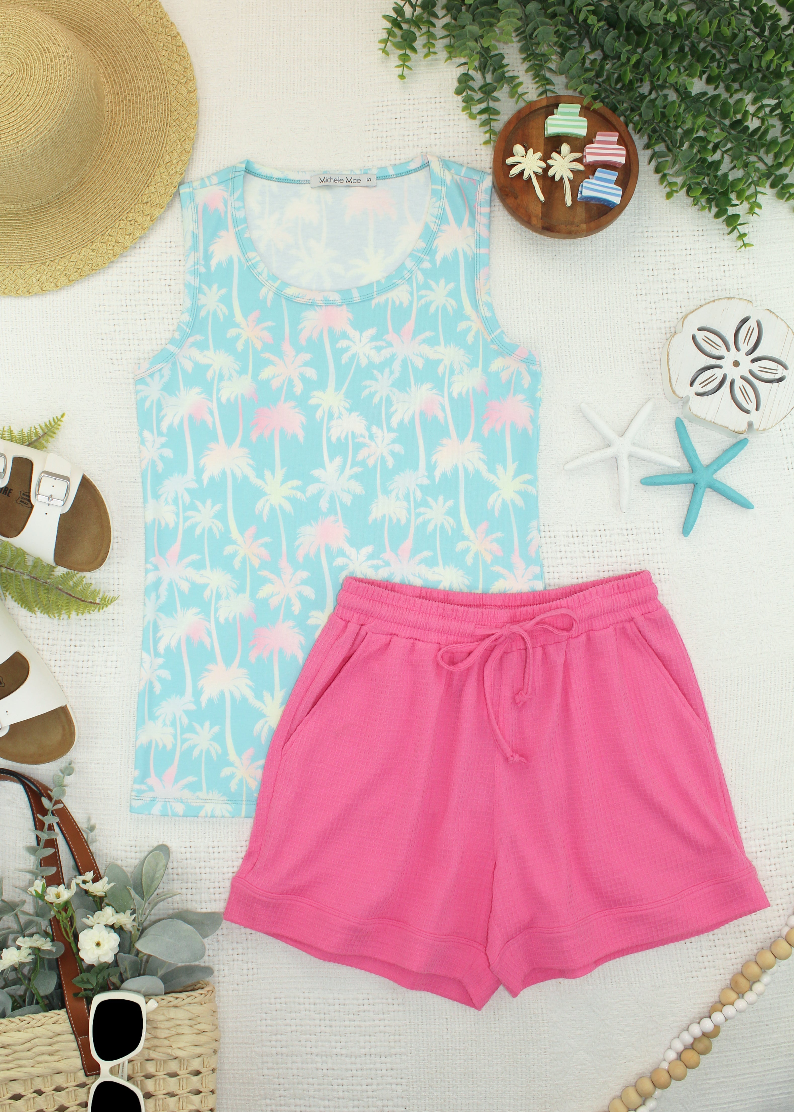 IN STOCK Ava Tank - Aqua Palm