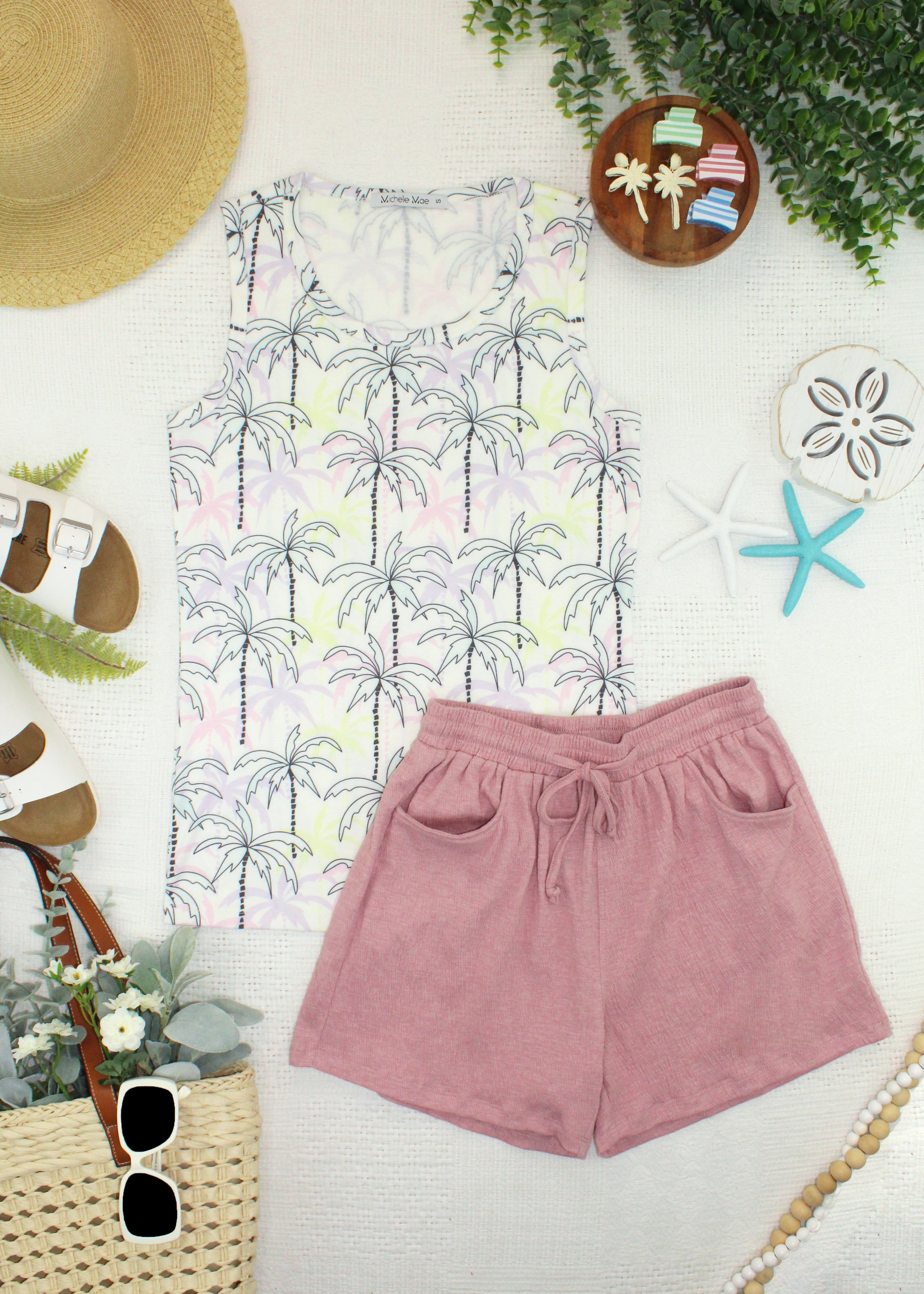 IN STOCK Ava Tank - Neon Palm
