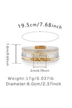 White Ring Beads Hand-woven Buckle Bracelet