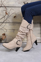 Kennedy Dual Buckle Strap Side Zip Boots