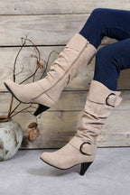Kennedy Dual Buckle Strap Side Zip Boots