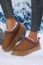 Jade Suede Plush Lined Snow Boots