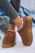 Jade Suede Plush Lined Snow Boots