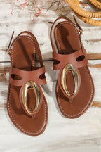 Chloe Retro Hollow Out Open Toe Sandals