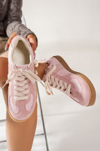 Raina Two Tone Lace-up Sneakers