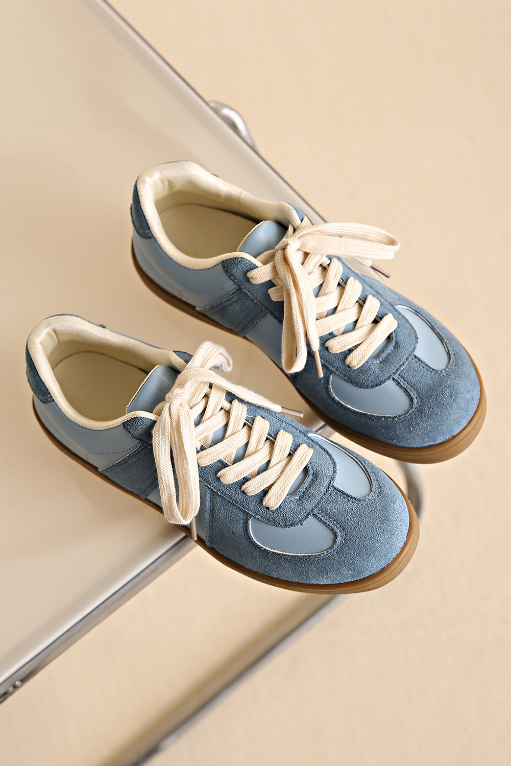 Raina Two Tone Lace-up Sneakers