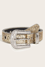 Gold Rhinestone Buckle Belt